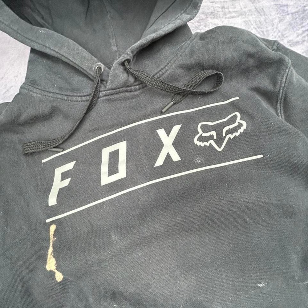 Vintage Y2K Fox Racing Black Pullover Hoodie Mens L Motocross Streetwear - Picture 3 of 5